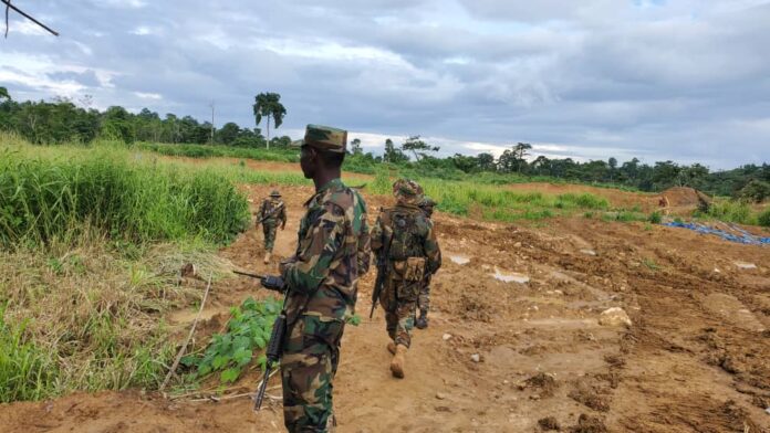 Operation Halt II burns mining equipment at Bosomtwe forest reserve