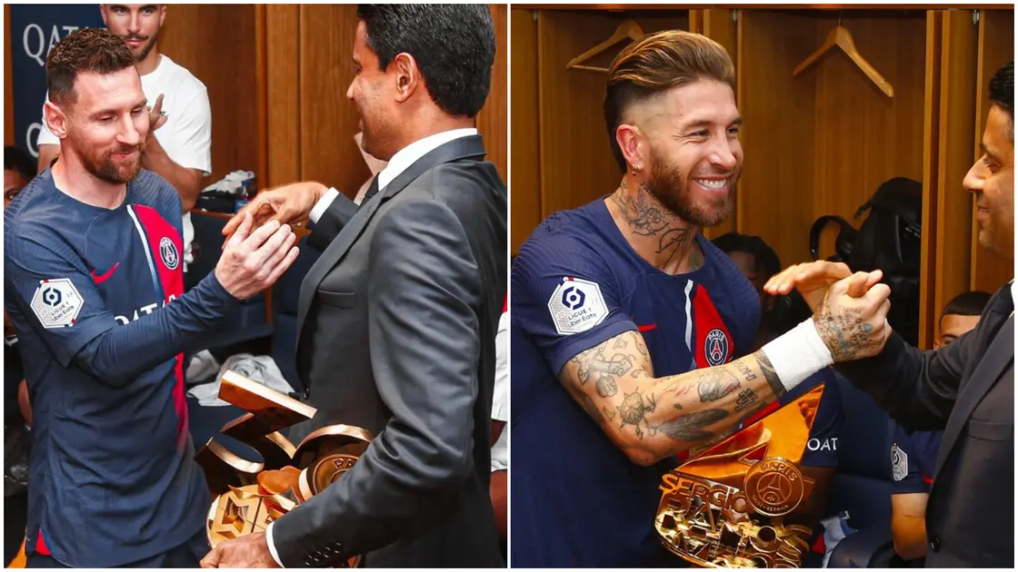 Watch how PSG dealt with Messi and Sergio Ramos in their farewell match