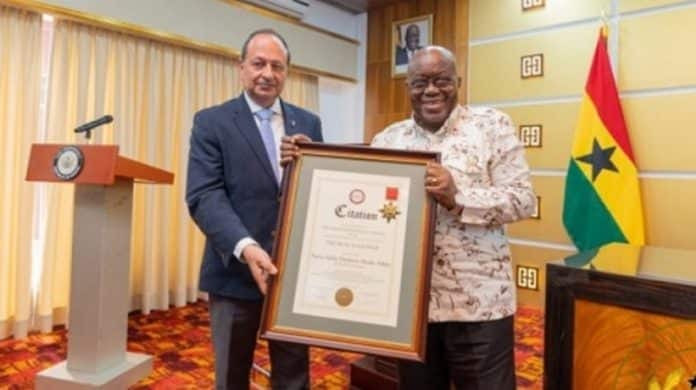 Akufo-Addo honored with top international diplomatic award