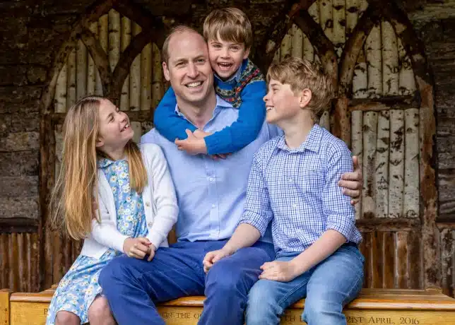 Prince William beaming in a new Father’s Day photo with his kids