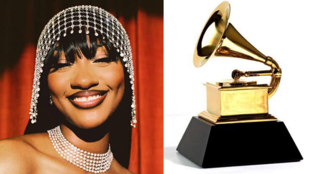 Tems receives Grammy Award plaque