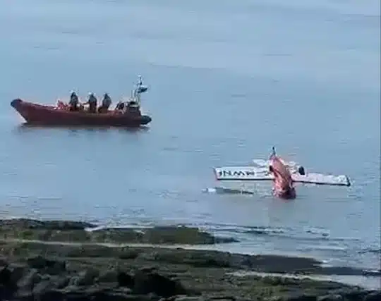 Pilot makes ‘miraculous escape’ as plane falls into sea off UK coast