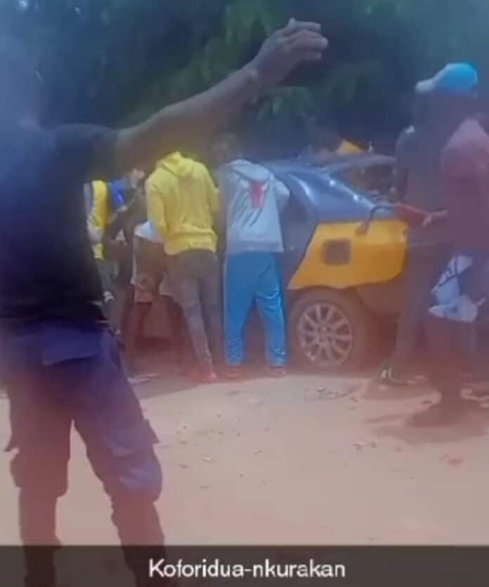 Angry youth attack police station at Yilo Krobo