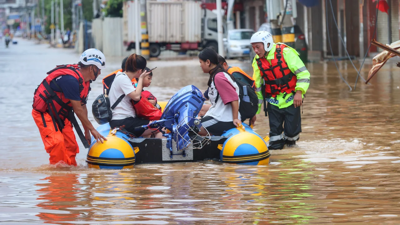 Thousands evacuate their homes as Typhoon Doksuri drenches Beijing