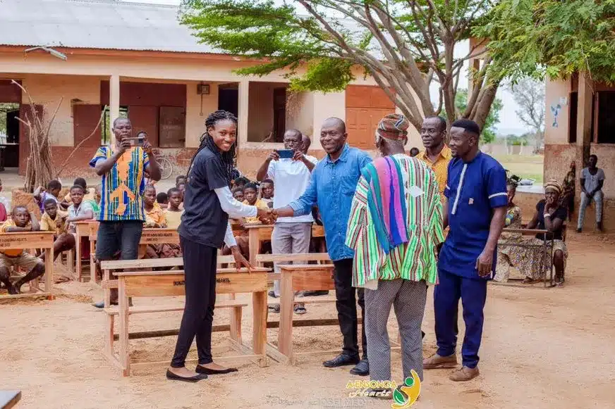 NGO presents over 100 desks to Balungu-Nabiisi Primary School