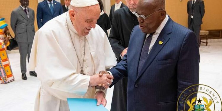 Akufo-Addo meets Pope Francis to strengthen ties between Ghana and Vatican