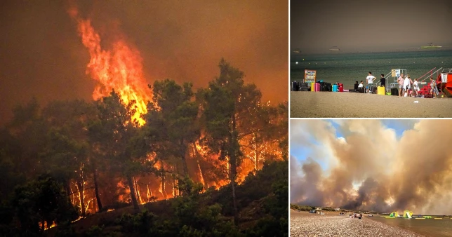 Thousands including Britons, forced to flee as wildfire rages across Rhodes