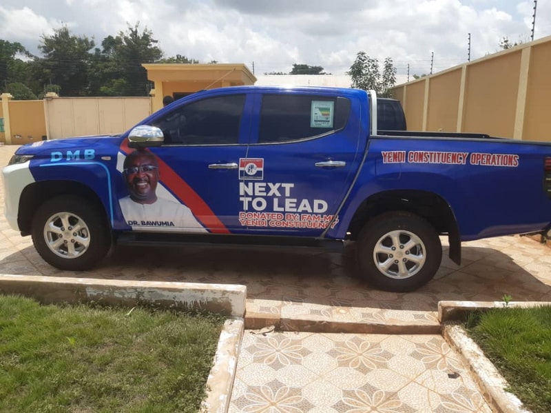 Bawumia receives branded pickup for 2024 campaign from Farouk Aliu
