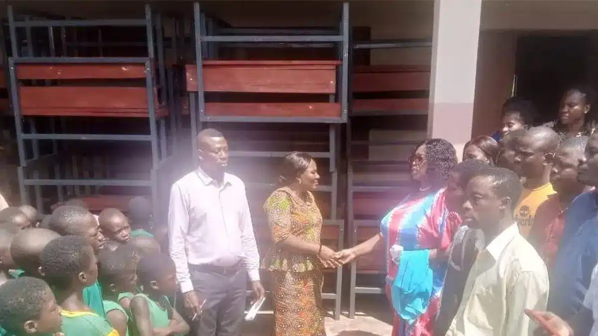 Biakoye District Assembly donates desks to Education Directorate