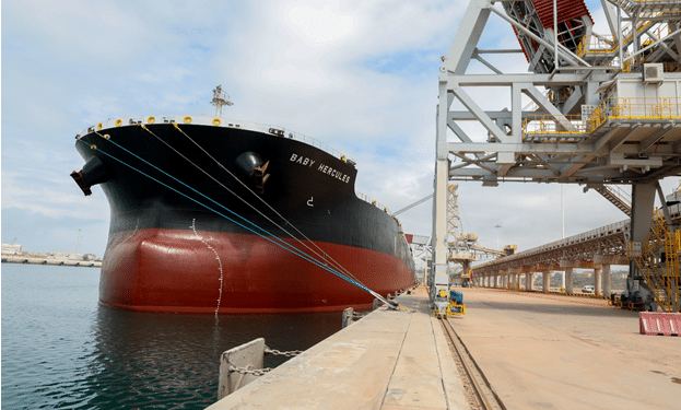Takoradi Port receives largest bulk ship