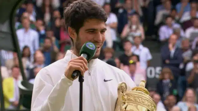 Wimbledon winner Carlos Alcaraz promises to learn from Roger Federer’s mistakes