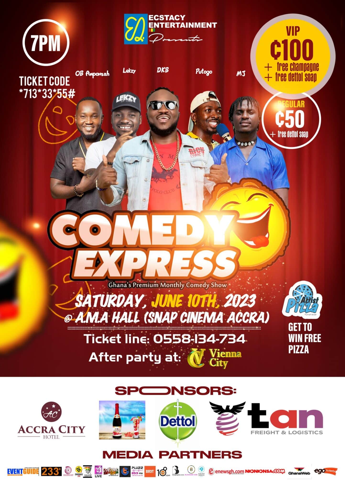 Comedy Express, dubbed the “Look-Alikes Edition”comes off tonight