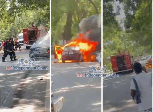Dispatch rider knocked down, burnt to death on Haatso-Atomic road