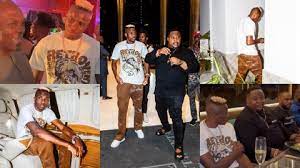 Osimhen spotted clubbing with Cubana chief priest and billionaire Tony Elumelu