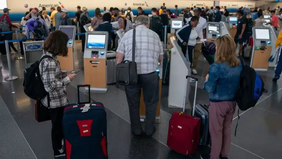 Numerous flights cancelled, leading to delays in air travel on July Fourth