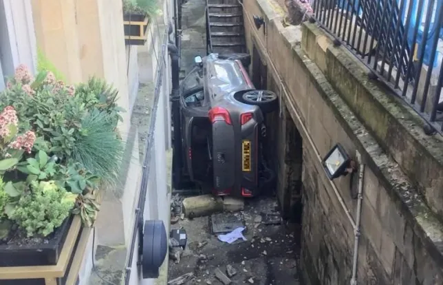 Man banned from driving after crashing his car