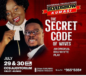 Uncle Ebo Whyte storms Kumasi with the ‘Secret Code of Wives’