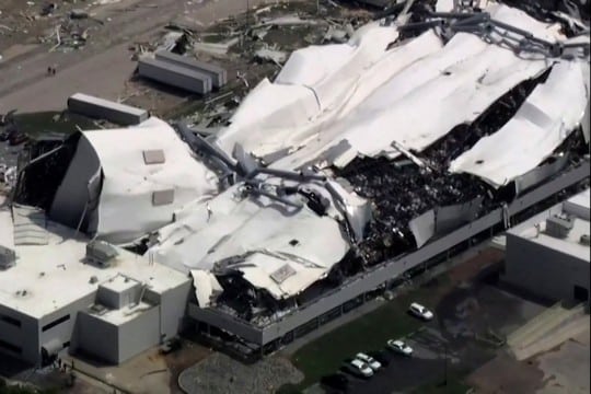 North Carolina’s Pfizer factory destroyed by a tornado