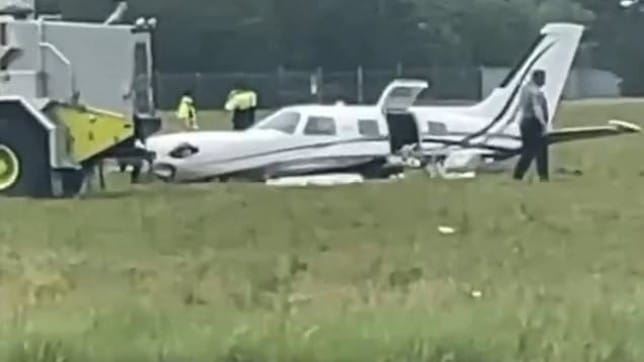 Passenger lands plane after pilot collapses as it is descending to the runway