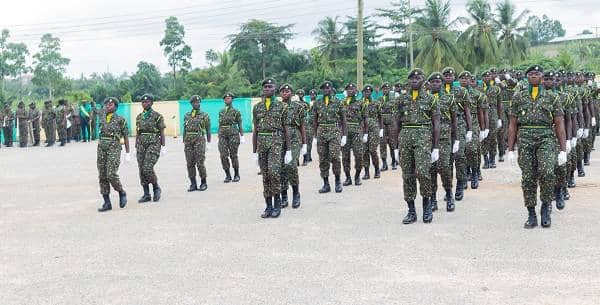 1,341 GIS recruits graduate at Assin Fosu