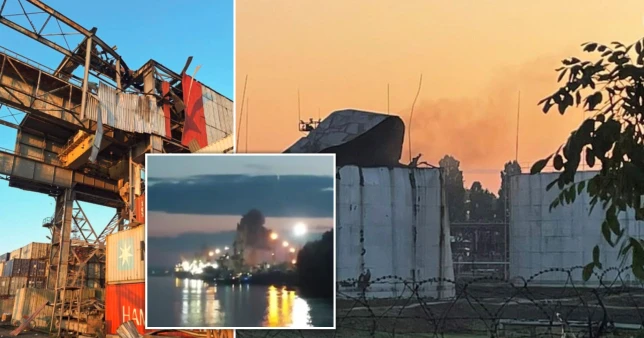 Russian rocket fired at port 200 metres from NATO area