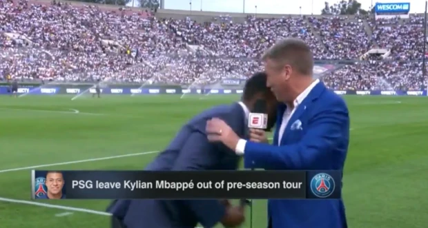 Ex-Premier League star Shaka Hislop frightens co-host, fans after collapsing on live TV