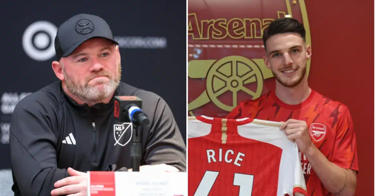Wayne Rooney joins in talks surrounding Rice’s move to Arsenal