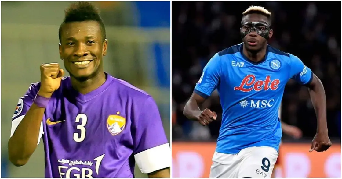Asamoah Gyan reacts to Osimhen’s  Al Hilal links