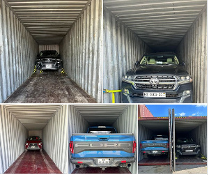 Cars used for Accra to London journey shipped to Ghana