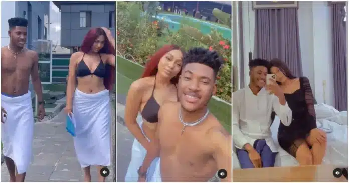 Chidi Dike breaks hearts as he shares a video with Stefania Bassey