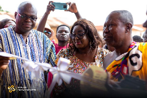 Freda Prempeh’s camp dismisses reports of residents rejecting toilet facility