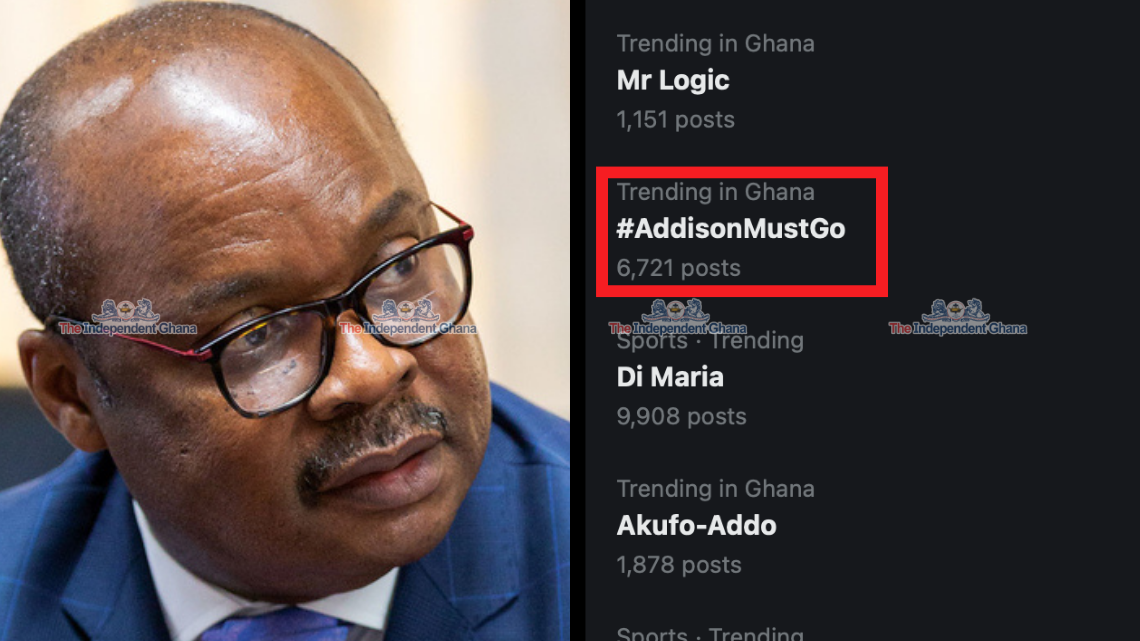 Public outcry over BoG’s GHC 60bn loss; #Addisonmustgo trends on Twitter