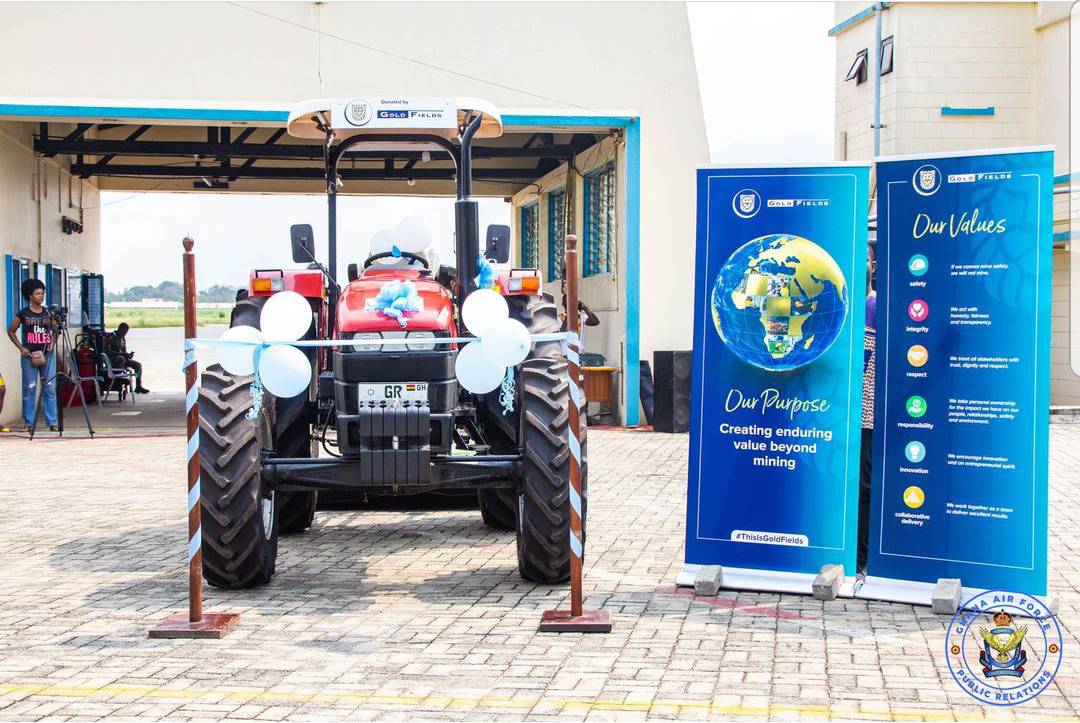 Gold Fields donates case-tractor to Air Force Base