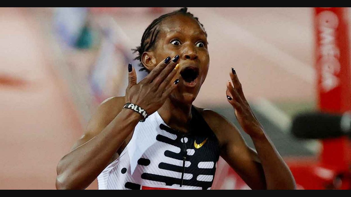 Kipyegon of Kenya sets a new record with 1500 meters success