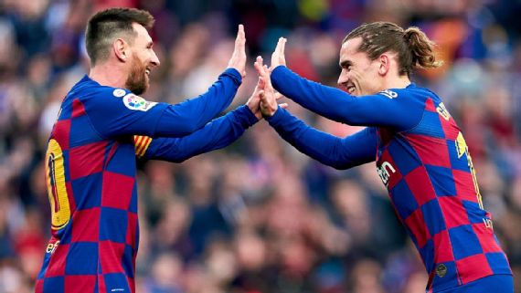 Griezmann ieager to join the ‘great’ Messi in MLS