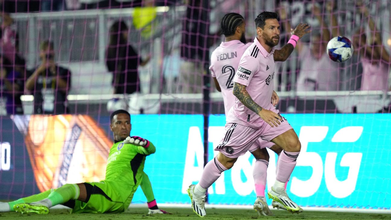 Messi flexes goal scoring prowess as he nets two to beat Orlando City in Leagues Cup