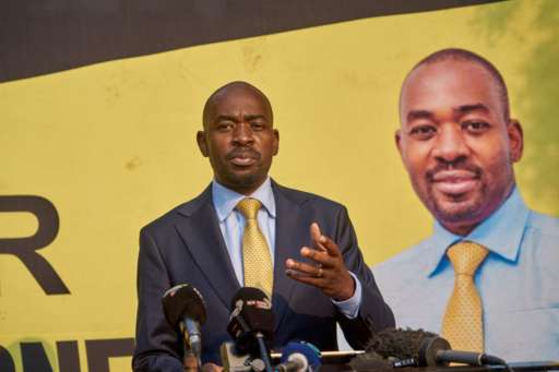 Runner-up in Zimbabwe accuses president of staging a coup