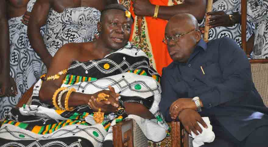 Bawumia did not choose anyone but your own grandson! – Akufo-Addo ‘jovially’ tells Otumfuo