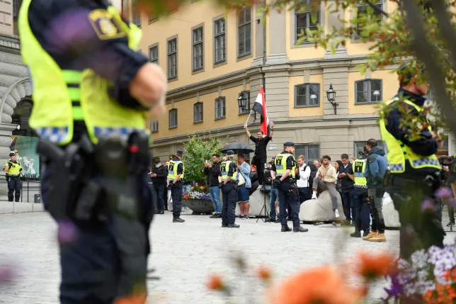 Two men embarked on Quran burning protest outside Sweden’s parliament