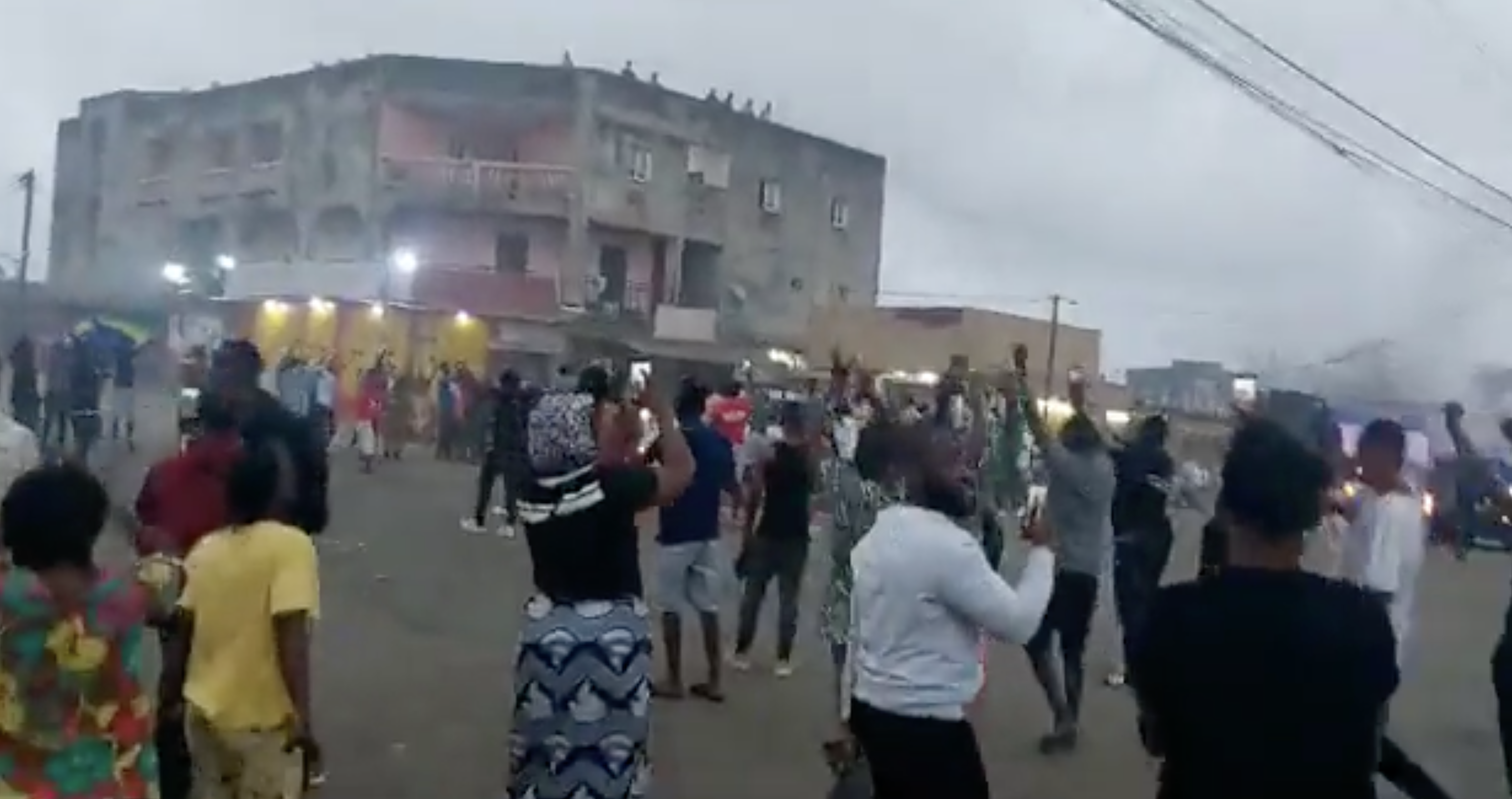 Video: Massive celebration in Gabon after coup
