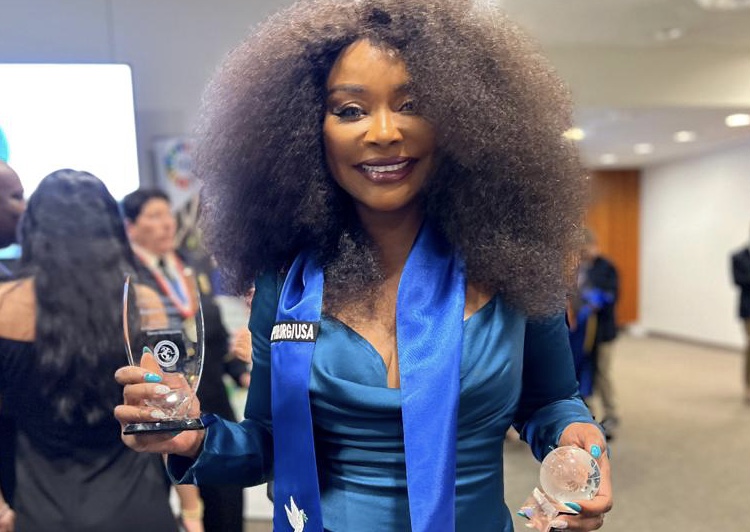 Stephanie Benson receives UN’s Humanitarian Platinum Leadership award 