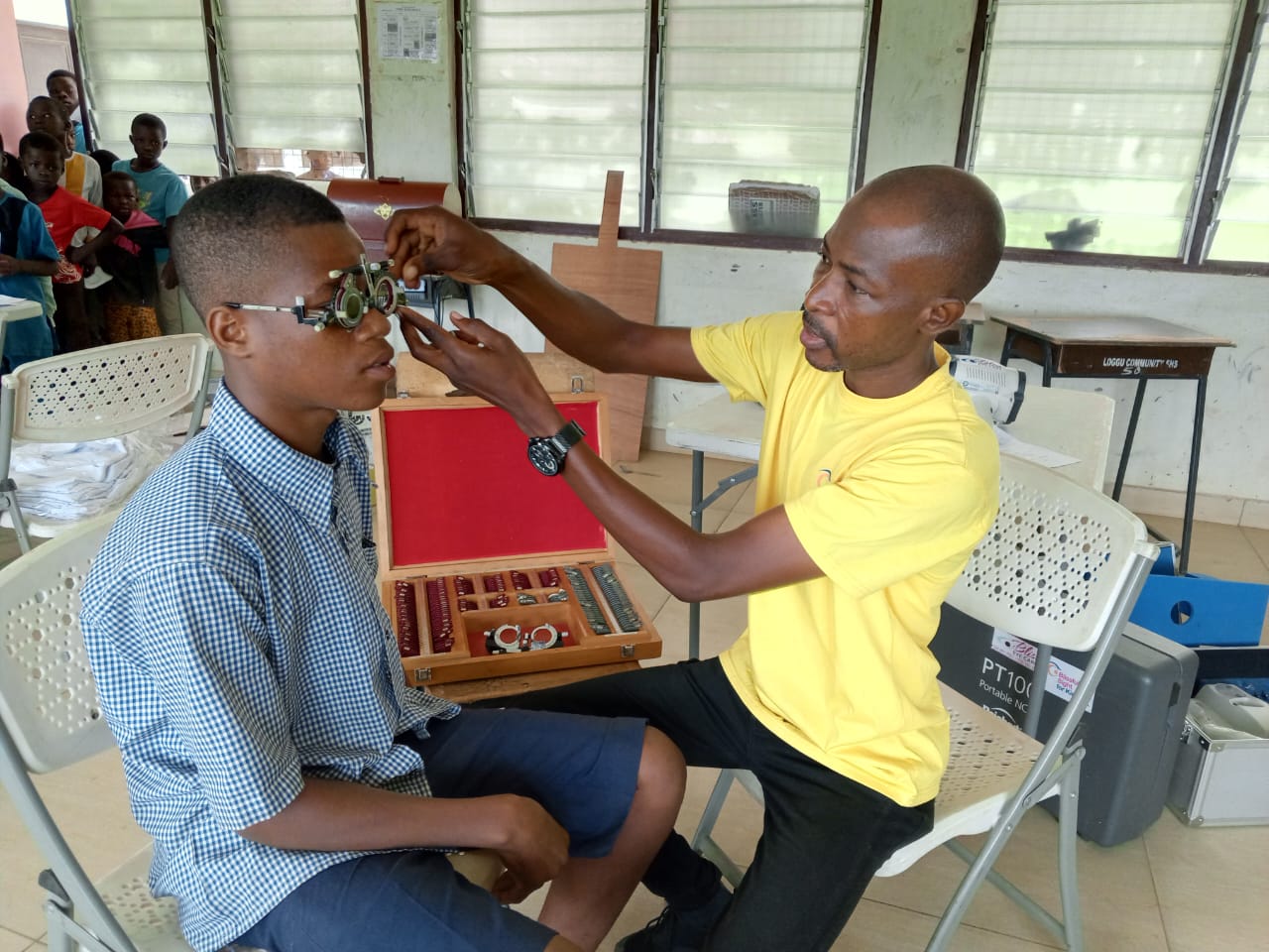 Loggu Community Day SHS students receive free eye screening