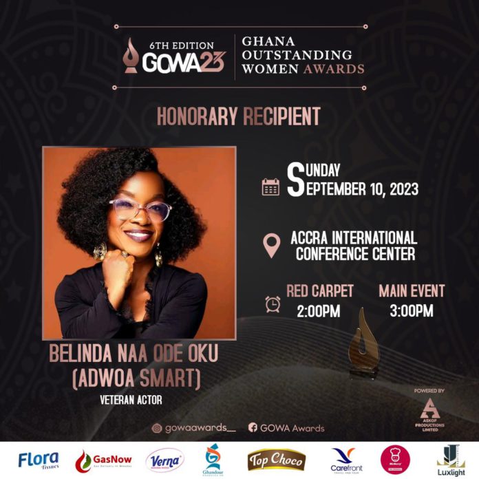 Adwoa Smart to be honoured by GOWA