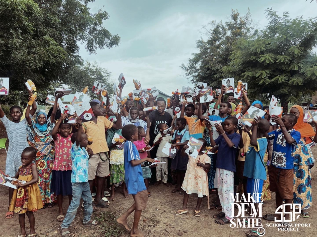 Epixode donates learning materials to school children in Aboetia in the Volta region