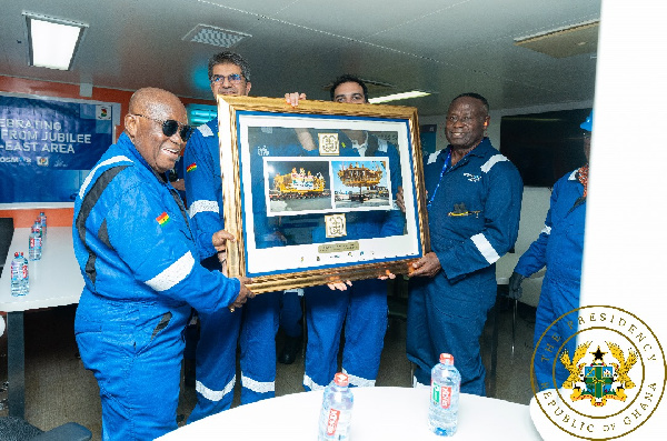 President Akufo-Addo inaugurates Jubilee South East Oil Field project