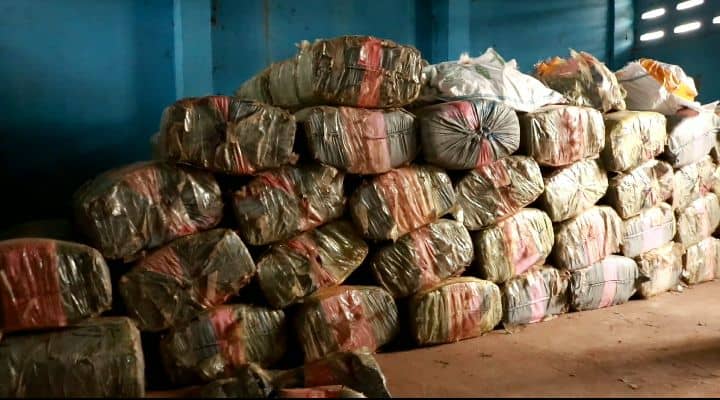 5 tonnes of Indian hemp intercepted by Immigration Service at Atikpui