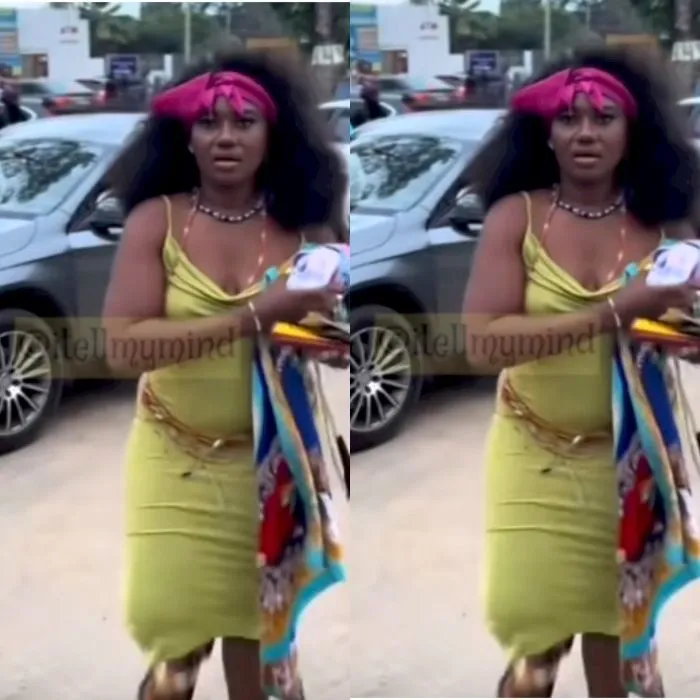Abena Korkor spotted dressed like a “madwoman”