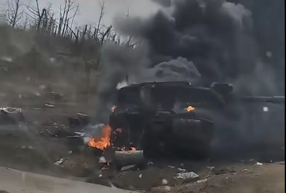 British Challenger 2 tank struck down in Ukraine