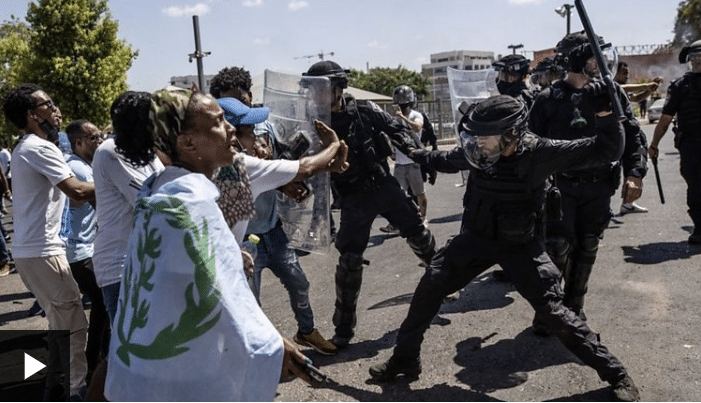 Isreal considers tough steps to deport rioting Eritreans