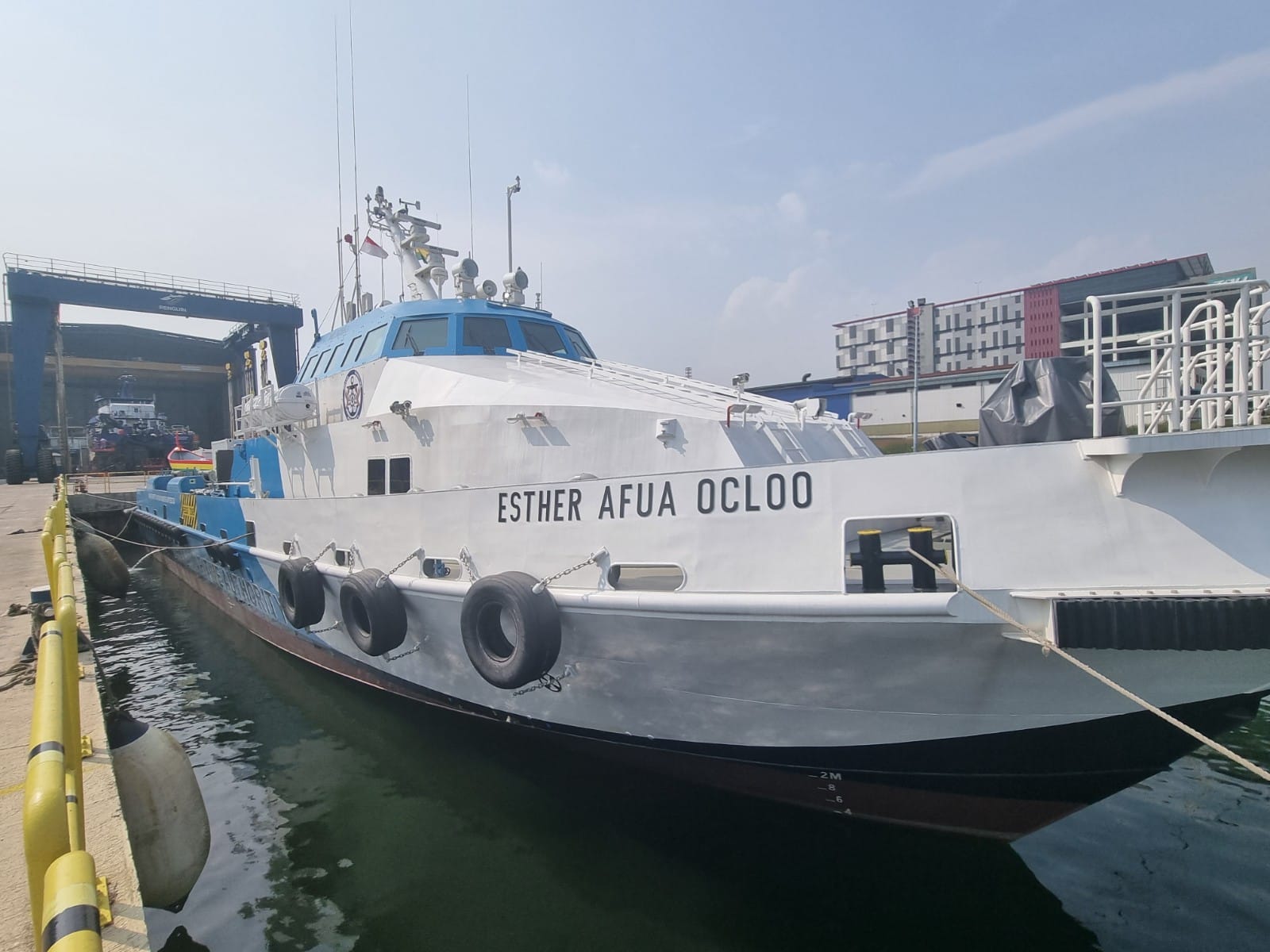 Akufo-Addo commissions vessel ‘MV Esther Afua Ocloo’ to beef up Ghana’s marine protection